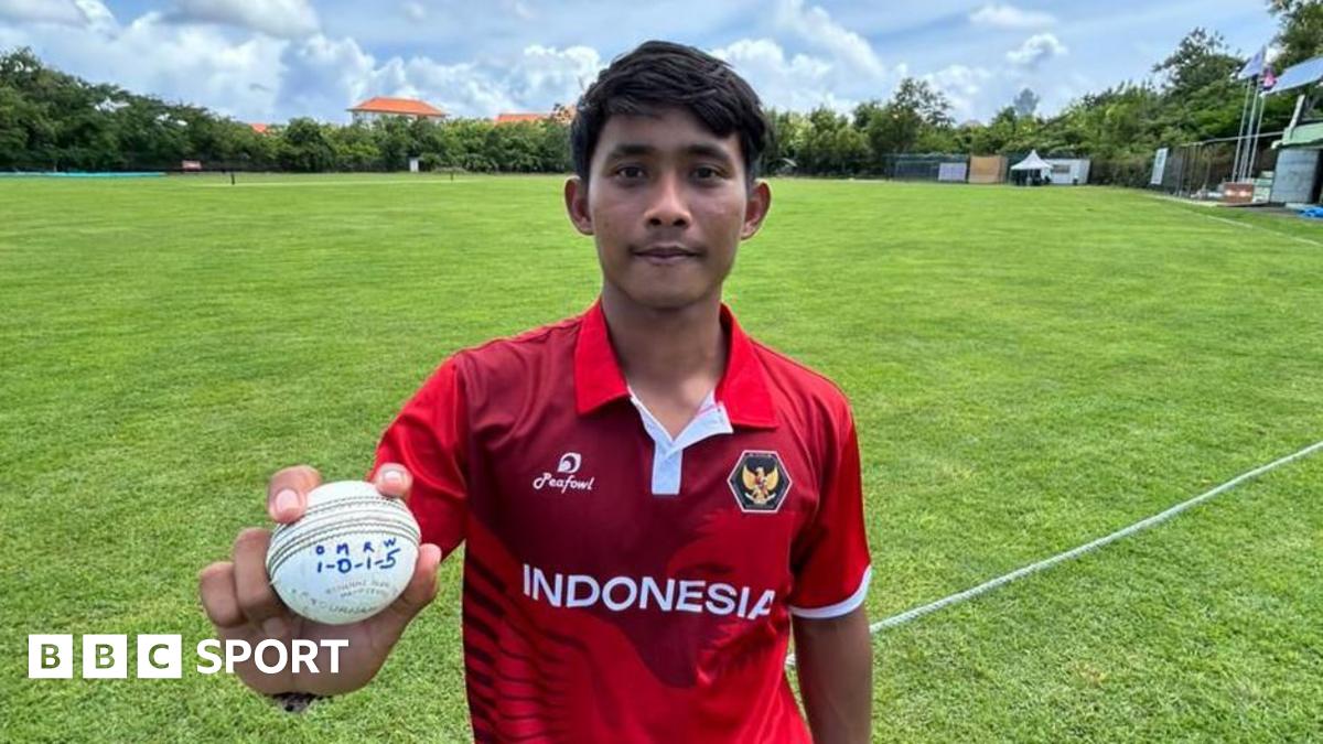 Home Indonesia bowler takes five wickets in over
